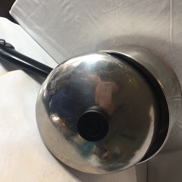 Vintage Revere Ware copper clad stainless 2 quart saucepan hang ring - Picture 2 of 10